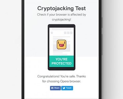 В Opera для Android появилась защита от скрытого майнинга криптовалют