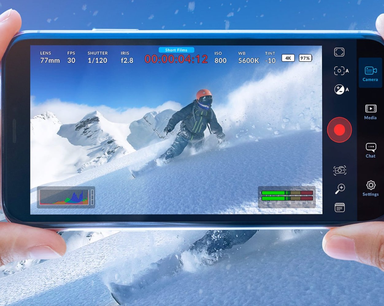 На iPhone вышло бесплатное приложение для видеосъёмки Blackmagic Camera