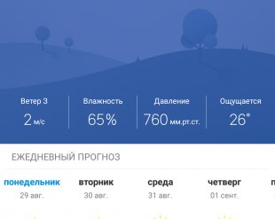 «Погода М8» — красивое погодное приложение из MIUI 8 для Android